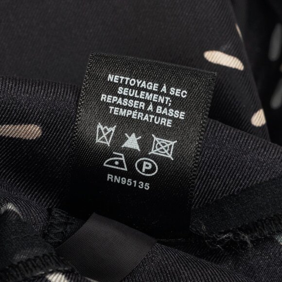 Lafayette 148 Thoren Black Silk Sprinkles-Print Shift Dress - Picture 10 of 11